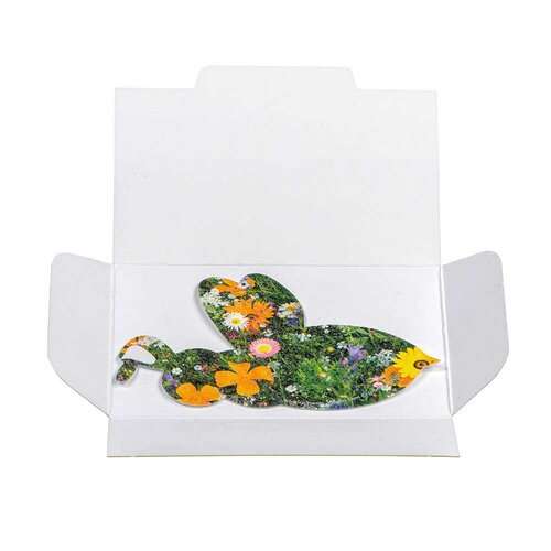 Samenpapier im Klappkärtchen