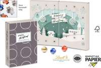 Lindt Adventskalender "Buch" Lindt Lindor Kugeln gemischt 115g Eco mit 4c Druck