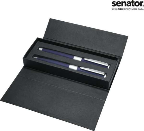 senator® Image Chrome Set - Drehkugelschreiber und Rollerball