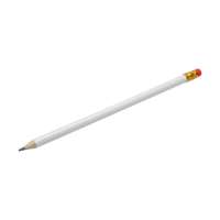 Vorschau: Bleistift "White" mit Radiergummi Vorschau: Bleistift "White" mit Radiergummi