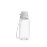 Trinkflasche School klar-transparent inkl. Strap 0,4 l