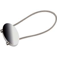 Ovaler Schlüsselanhänger mit Drahtschlaufe