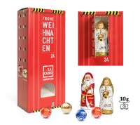 Lindt Lindor Adventsspender "Turm" mit Hohlfigur