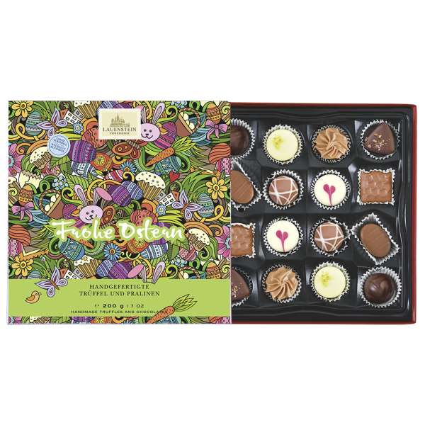 Lauensteiner Osterpräsent Trüffel und Pralinen ohne Alkohol, 200g