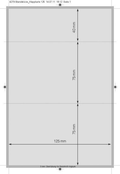 Klappkärtchen Teestunde, 1-4 c Digitaldruck inklusive