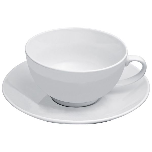 Teekanne (400 ml) mit einer Tasse (200 ml) und Untersetzer