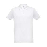 THC BERLIN WH. Kurzärmeliges Herren-Poloshirt. Farbe Weiß
