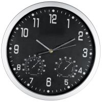 Wanduhr mit Hygro - und Thermometer