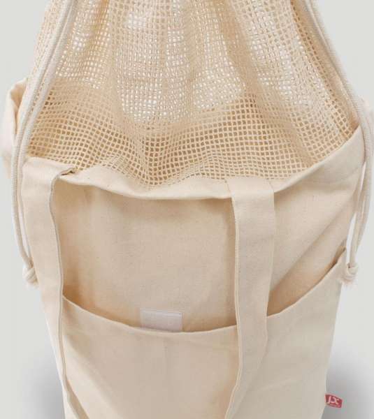 Schwere Baumwolltasche Brisbane mit Netz