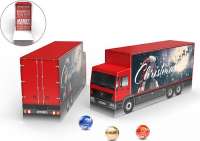 Lindt Lindor Adventskalender "LKW" Eco 115,2g Lindt Lindor Kugeln 4c Euroskala