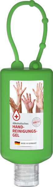 Handreinigungsgel, 50 ml Bumper, Body Label (R-PET)