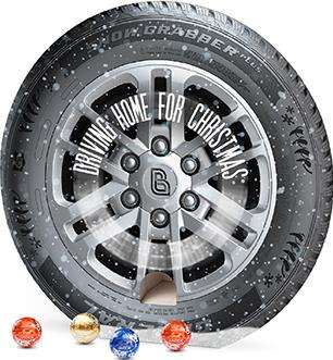 Lindt Lindor Adventsspender &quot;Rund&quot; 115g mit 4c Druck