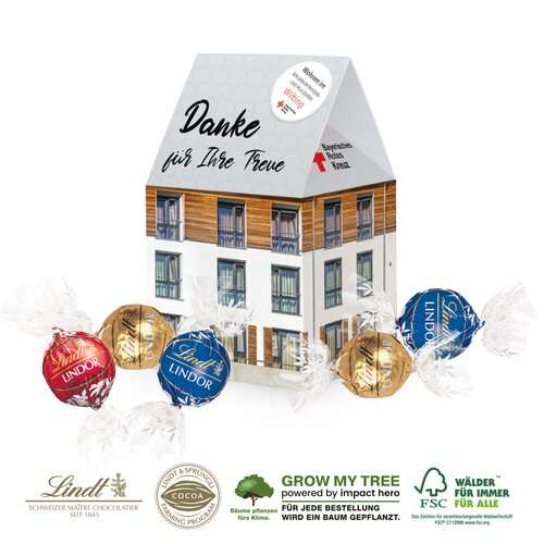 3D PRÄSENT „HAUS” - Pralinés von Lindt Lindor
