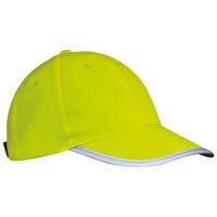 AZO-freie 6 Panel Baseballcap mit reflektierender Borte