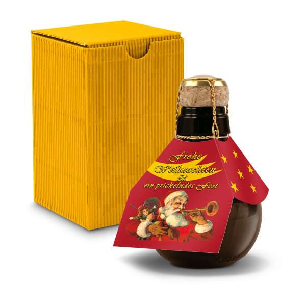 Kleinste Sektflasche der Welt! Weihnachtsgruß
