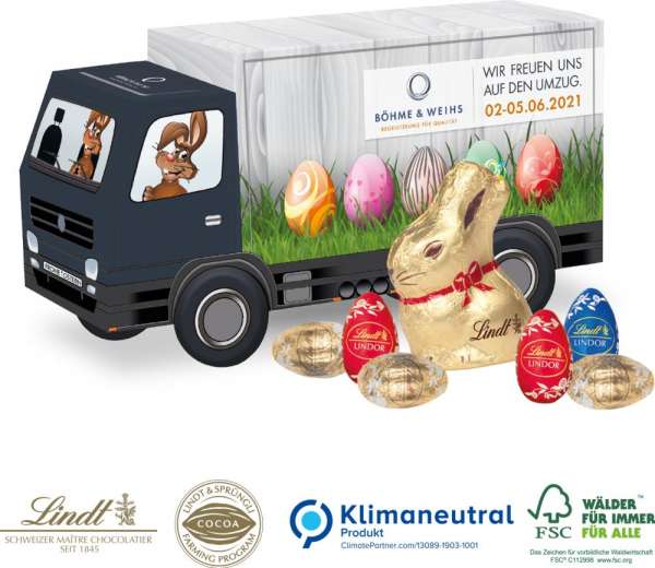 Lindt 3D Präsent LKW süßer Füllung