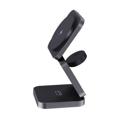 Terra faltbares 3-in-1 15W Charger aus RCS rec. Aluminium