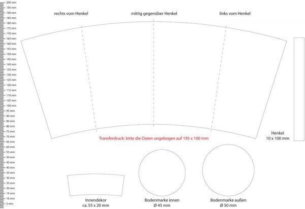 Porzellanbecher Amsterdam