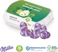 Schoko-Eier 12er-Set mit Milka Alpenmilch-Eier, Klimaneutral, FSC®