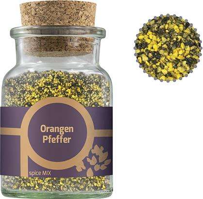 Gewürzmischung Orangen-Pfeffer, ca. 75g, Korkenglas