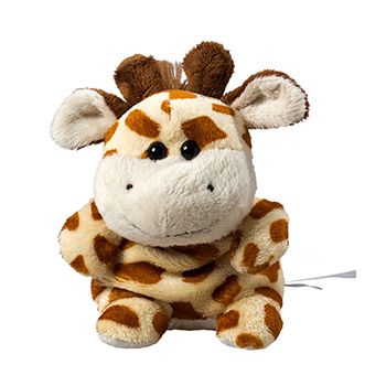 Schmoozies® XXL Giraffe, das Kugeltier mit Unterseite aus Mikrofaser - vielseitig einsetzbar