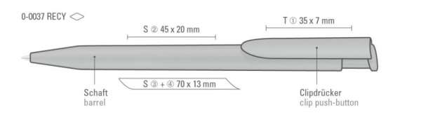 Uma Druckkugelschreiber Happy Recy