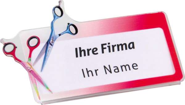 Acryl-Namensschild zur Selbstbeschriftung