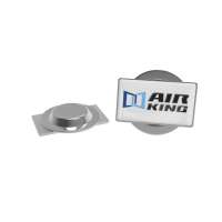 Pin Metal with magnet, Rectangular, 19 x 11 mm