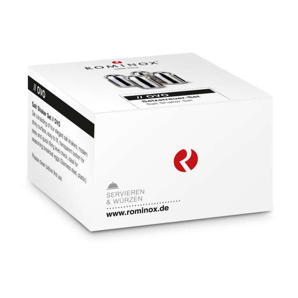 ROMINOX® 4er Set Mini Salzstreuer - Ovo