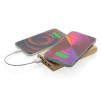 Vorschau: 8.000mAh Bambus-Wireless-Powerbank Vorschau: 8.000mAh Bambus-Wireless-Powerbank