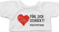 FÜHL DICH GEDRÜCKT! Mini-T-Shirt für Plüschartikel