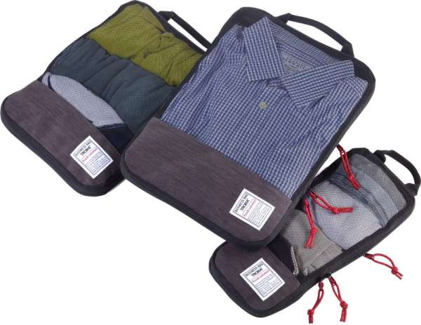 TROIKA Reise-Kompressionstaschen Set BUSINESS PACKING CUBES