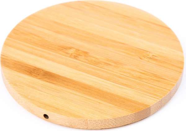 Wireless QI Charger Bamboo round