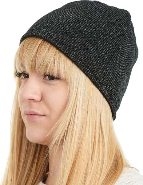 Strickmütze Beanie, reflektierend
