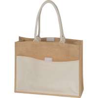 Vorschau: Jutetasche mit Vorfach Vorschau: Jutetasche mit Vorfach