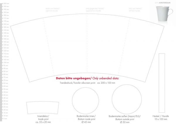 Porzellanbecher Amsterdam