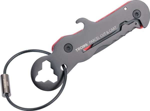 TROIKA Mini-Werkzeug PARCEL CUT & CART