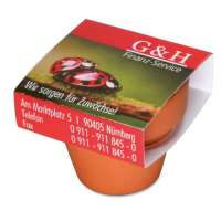 Vorschau: Logo-Topf mit Samen Vorschau: Logo-Topf mit Samen