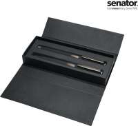 senator® Image Black Line Set - Drehkugelschreiber und Füllhalter