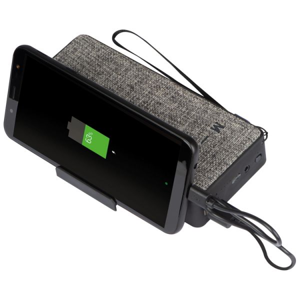8.000 mAH Powerbank mit Handyhalter und Lautsprecher