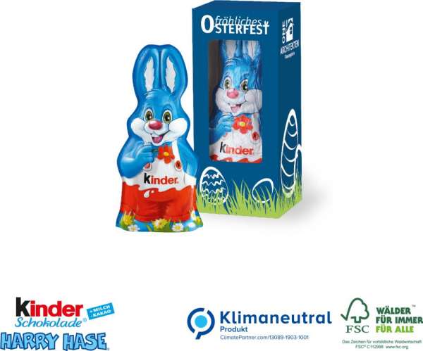 Kinder-Schokolade Harry Hase, Klimaneutral, FSC®