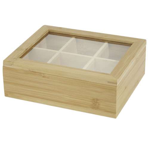 Ocre Teebox aus Bambus