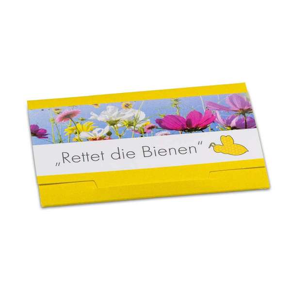 Samenpapier in Klappkärtchen - Blümchen