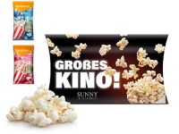 Seeberger Mikrowollen-Popcorn süss ohne Palmöl in Werbekartonage inkl. 4c Druck salzig