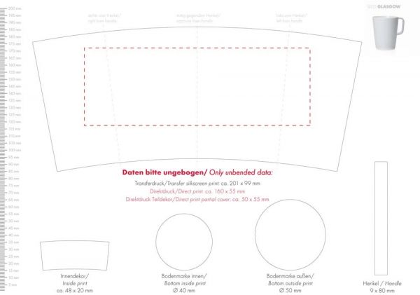 Porzellanbecher Glasgow