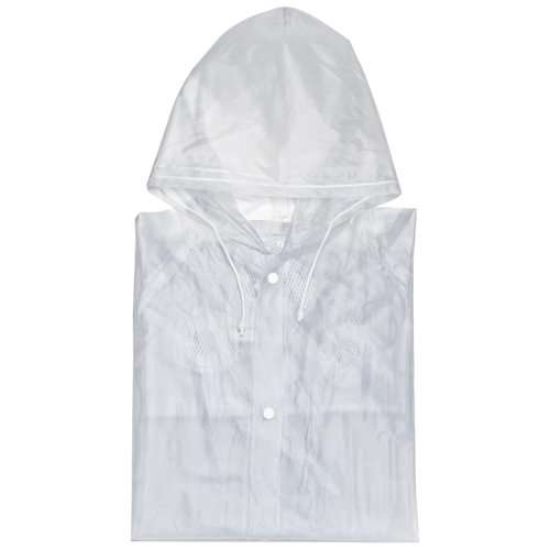Regenjacke mit Druckknöpfen und Kapuze