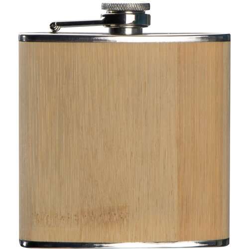 Flachmann mit Bambusummantelung