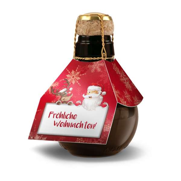 Kleinste Sektflasche der Welt! Fröhliche Weihnachten