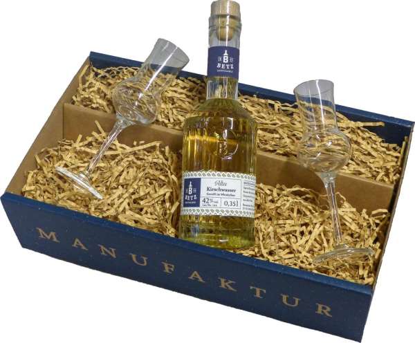 Edelbrand Präsentset &quot;Kirschwasser&quot; 0,35 l