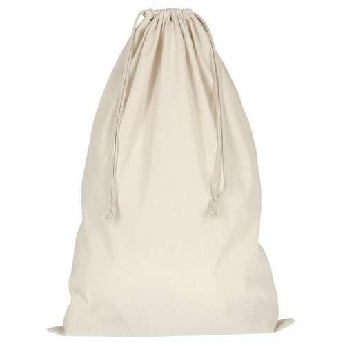 Baumwollbeutel mit doppeltem Kordelzug - 140 g/m² - 50 x 75 cm